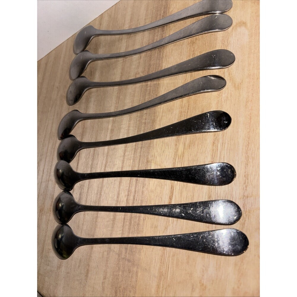 Unbranded Heavy Swan Neck Silverware Set Of 8 Teaspoons - Picture 6 of 7
